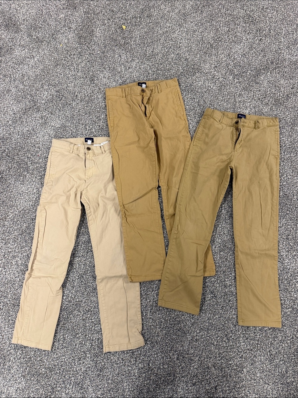 Boys Casual Chino Pants - Khaki & Tan